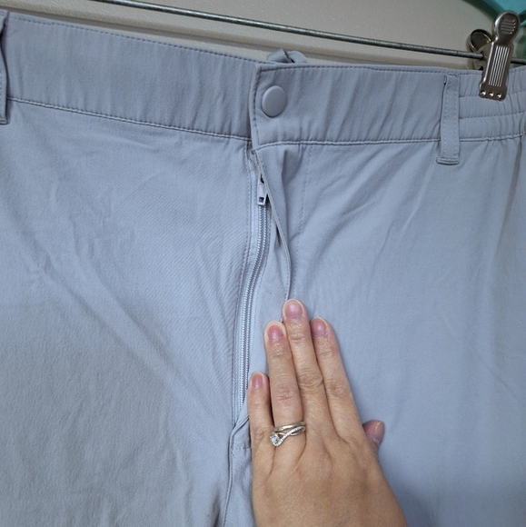 Uniqlo Womens Sporty Crop Ankle Pants Elastic Waist w Drawstring Gray 3XL - Picture 7 of 16